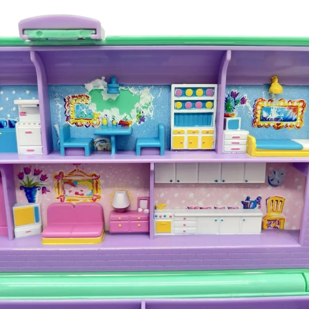 Vintage 1990 Polly Pocket Pencil Case Playset Bluebird CASE ONLY 9.5” RARE HTF